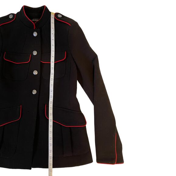 Zara Trafaluc Outerwear Black Military Jacket Size Small - Picture 8 of 10